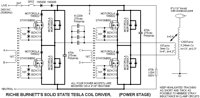 full bridge mosfet driver schematic diagram